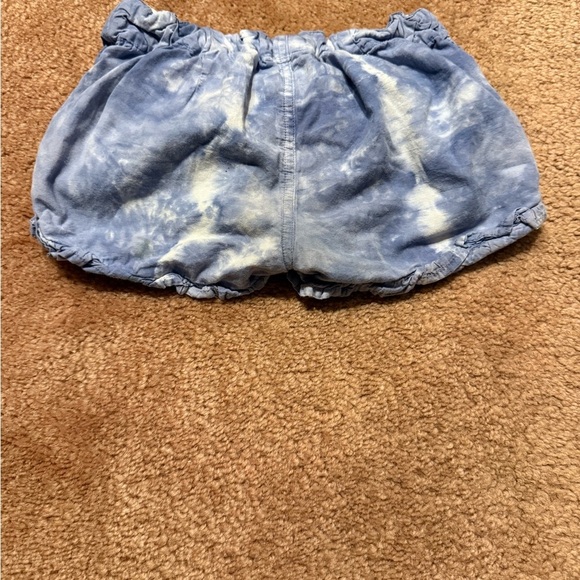 Kids Blue Tie-Dye Shorts - Picture 3 of 3